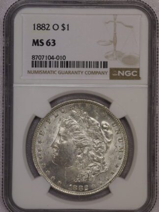1882-O Morgan Dollar NGC MS63