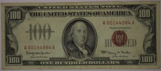 1966 One Hundred Dollars Red Seal United States Note VF