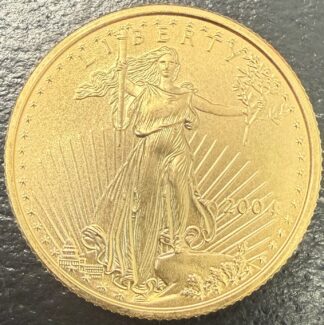 2004 $10 American Gold Eagle 1/4th OZ Fine Gold BU