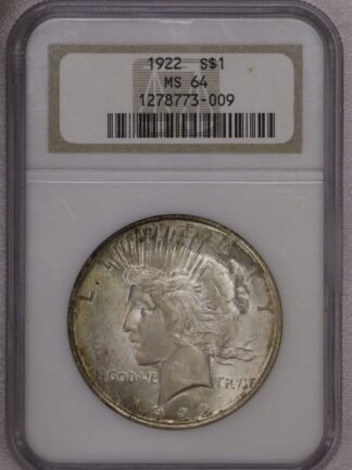 1922 Peace Dollar NGC MS64
