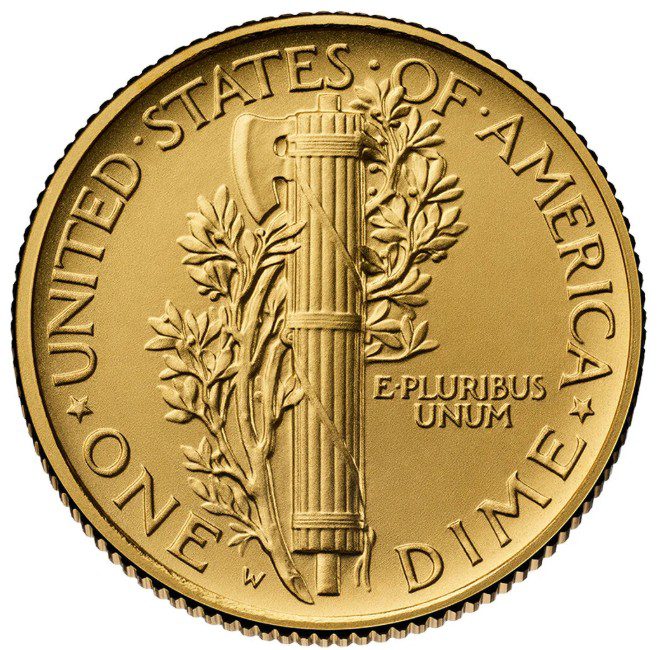 2026 Best of the Mint 1916 Mercury Dime Gold Coin and Silver Medal Set Semiquincentennial Coins and Medals - Image 7