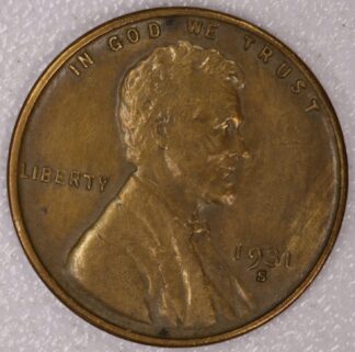 1931-S Lincoln Cent Very Fine Cleaned