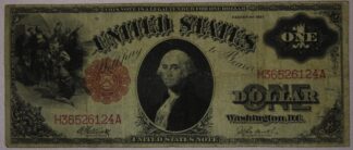 1917 One Dollar Legal Tender United States Note "Sawhorse" Fine