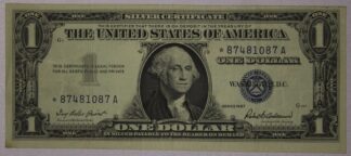 1957  One Dollar Silver Certificate STAR NOTE VF