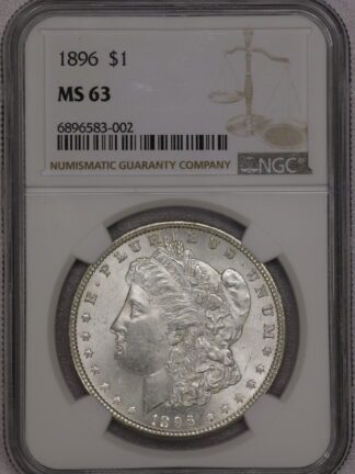 1896 Morgan Dollar NGC MS63 #6896583-002