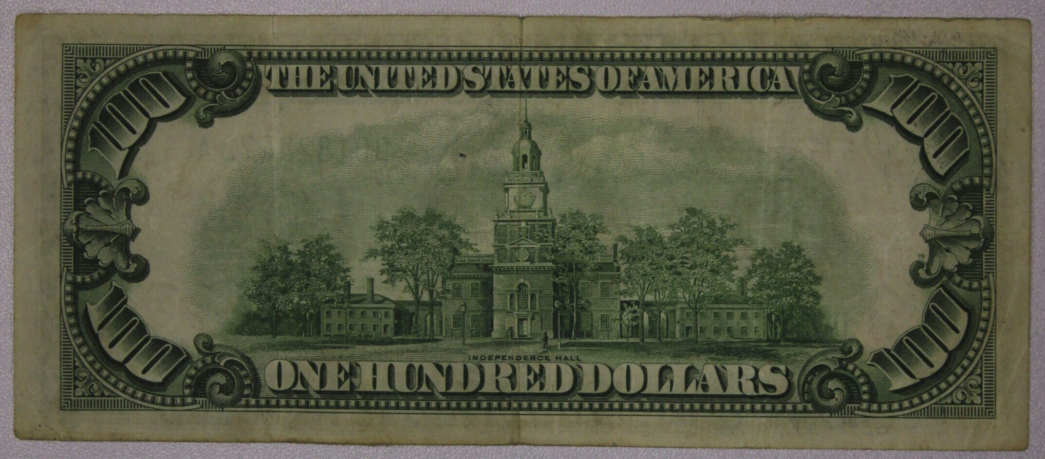 AUCTION- 1934-A One Hundred Dollars Federal Reserve Note Cleveland District (Few Pin Holes) - Image 2