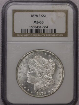 1878-S Morgan Dollar NGC MS63