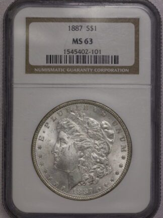 1887 Morgan Dollar NGC MS63
