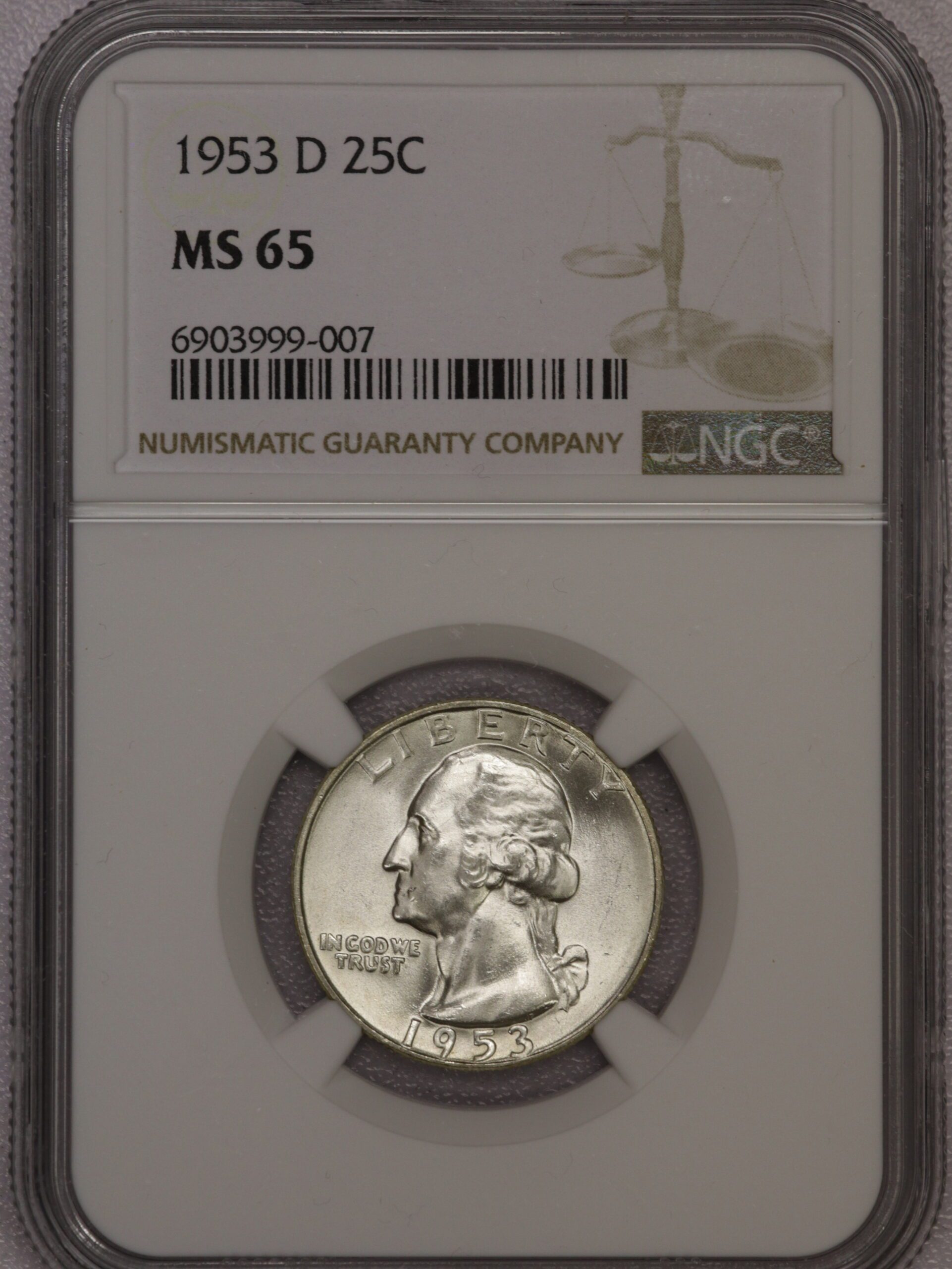 Auction- Group of Uncirculated Silver Washington Quarters: 5 Graded/2 Ungraded (See Description) - Image 4