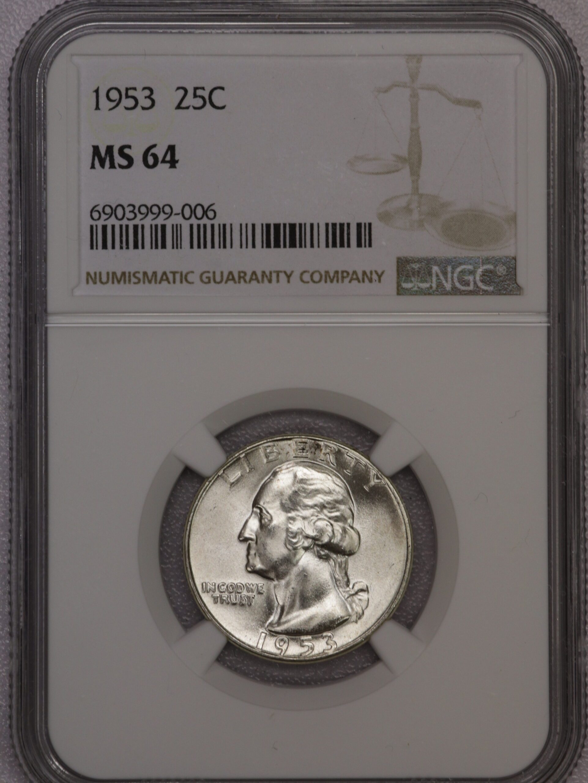 Auction- Group of Uncirculated Silver Washington Quarters: 5 Graded/2 Ungraded (See Description) - Image 6