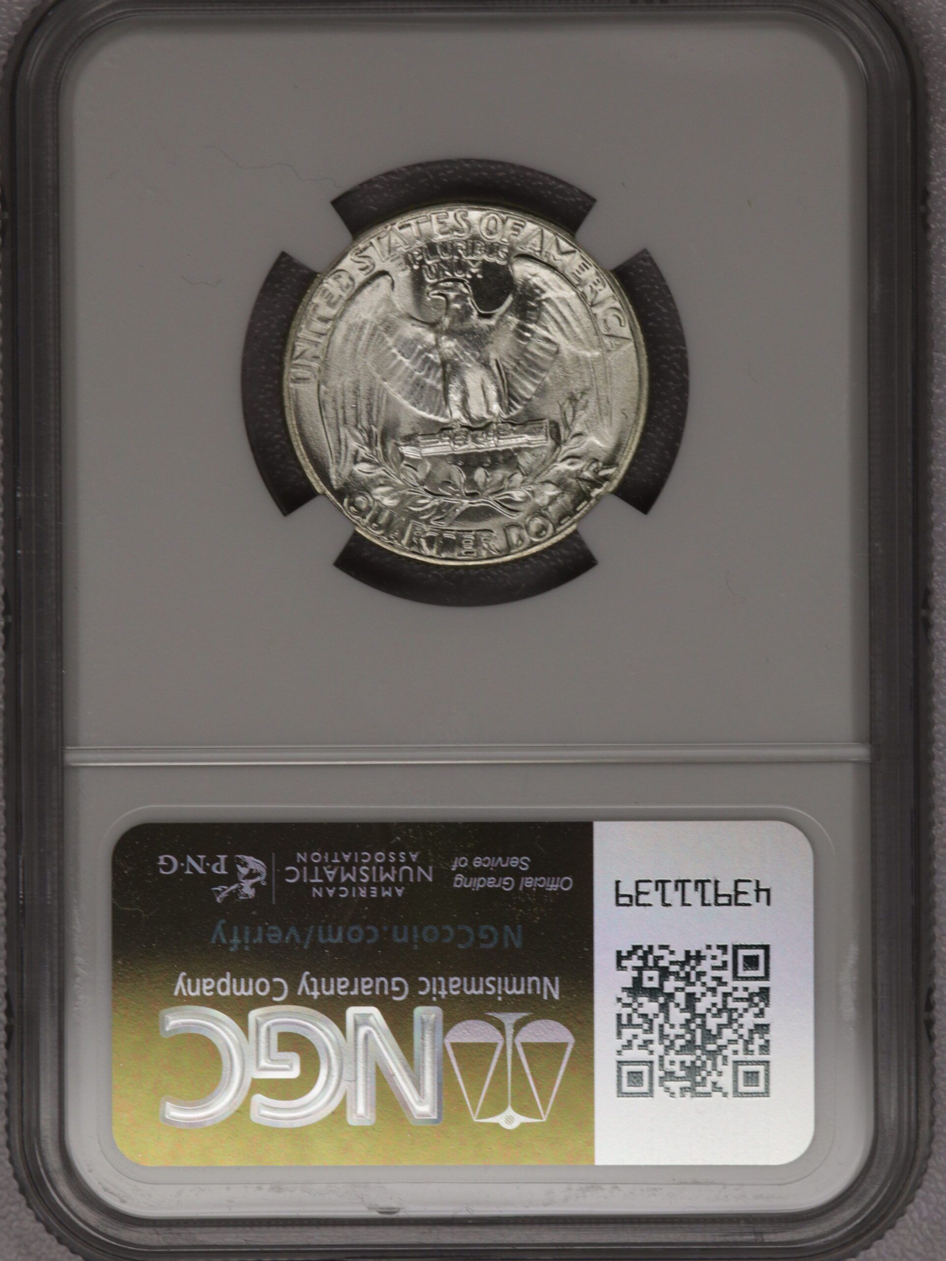 Auction- Group of Uncirculated Silver Washington Quarters: 5 Graded/2 Ungraded (See Description) - Image 9