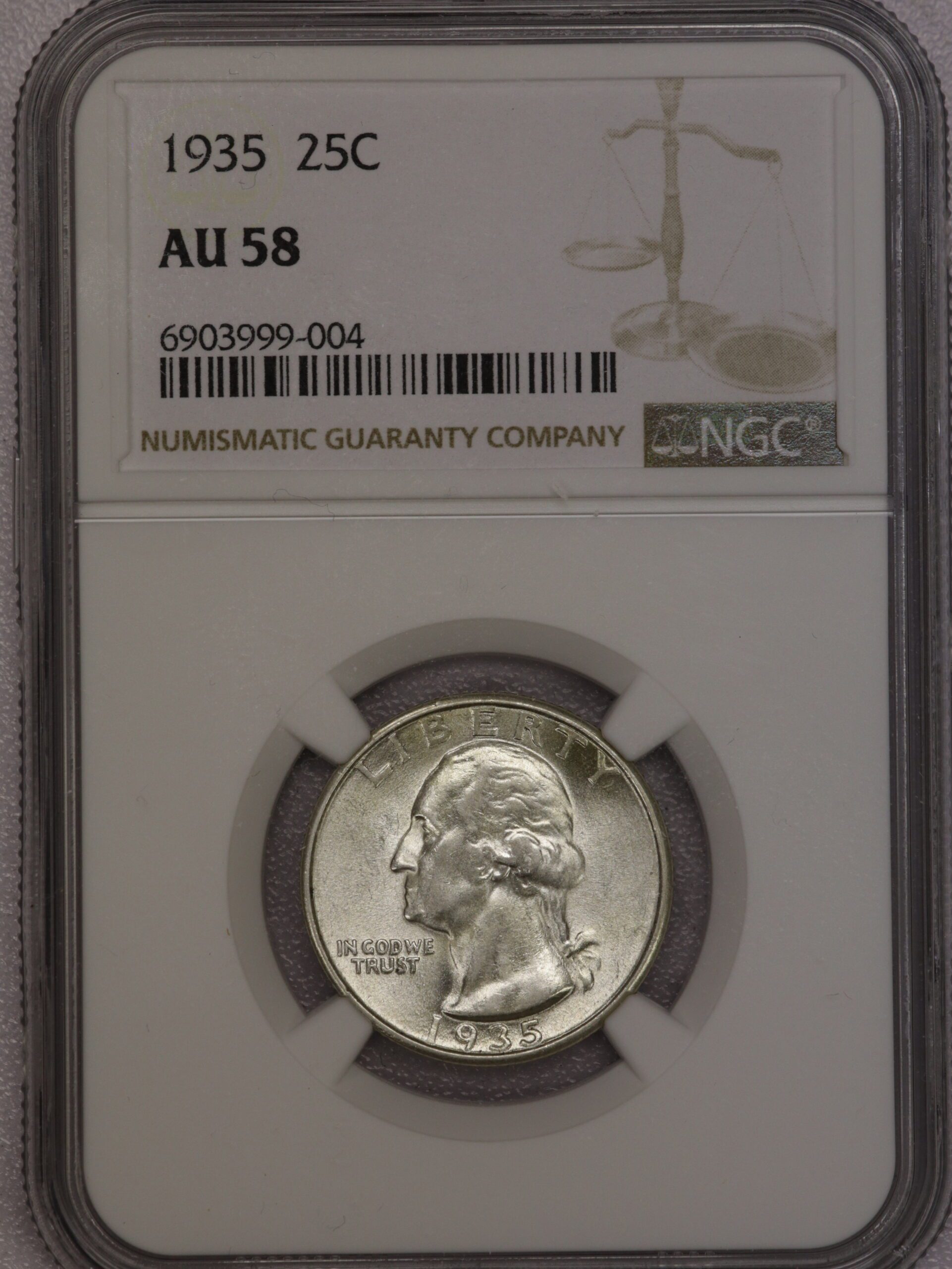 Auction- Group of Uncirculated Silver Washington Quarters: 5 Graded/2 Ungraded (See Description) - Image 10