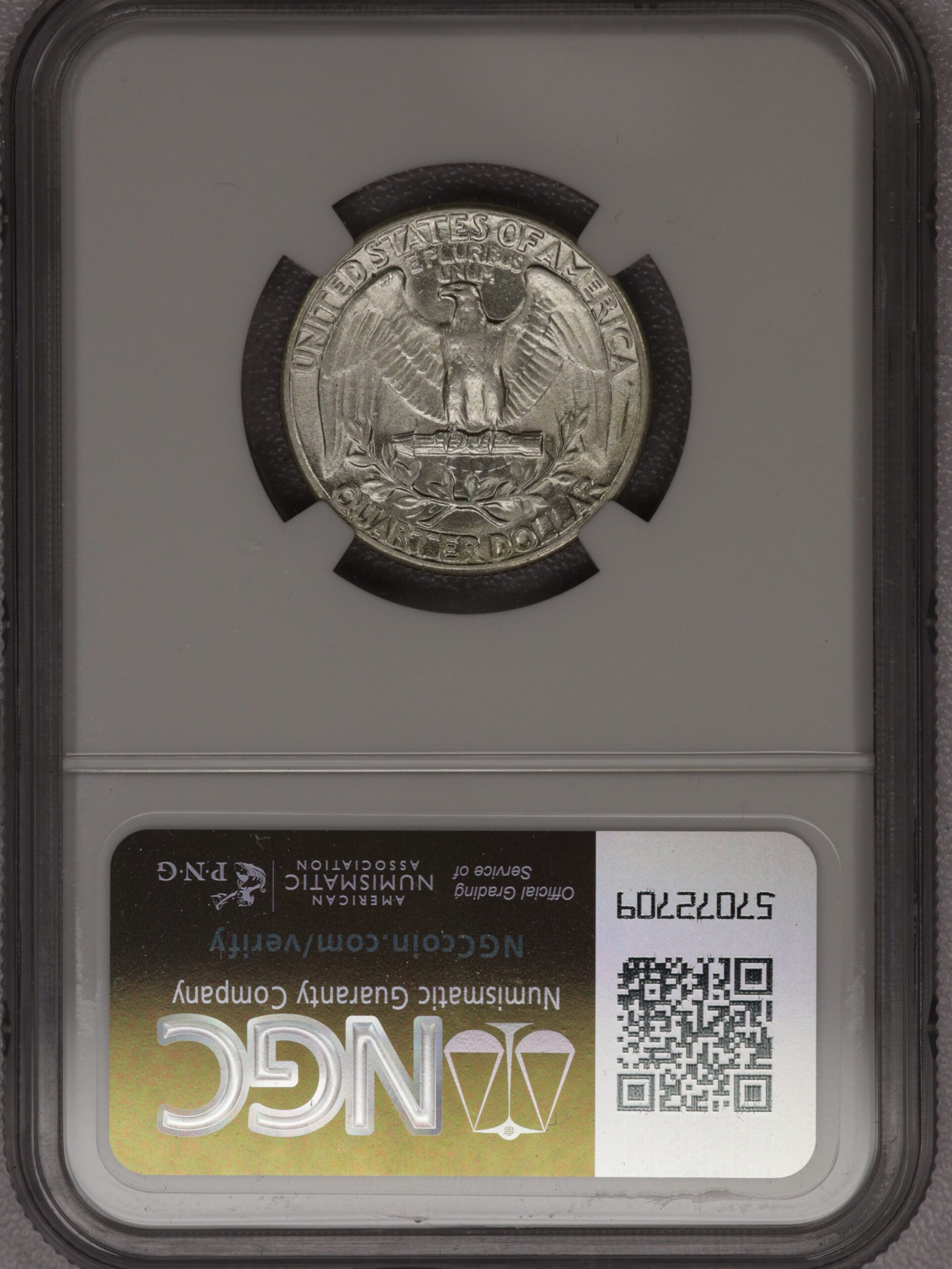 Auction- Group of Uncirculated Silver Washington Quarters: 5 Graded/2 Ungraded (See Description) - Image 11