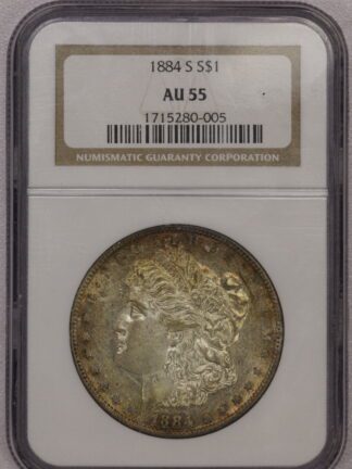 1884-S Morgan Dollar NGC AU55
