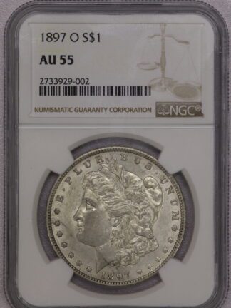 1897-O Morgan Dollar NGC AU55