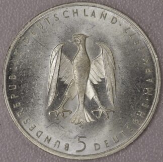 Auction - 1977 5 Deutsche Mark Heinrich von Kleist * .625 Silver