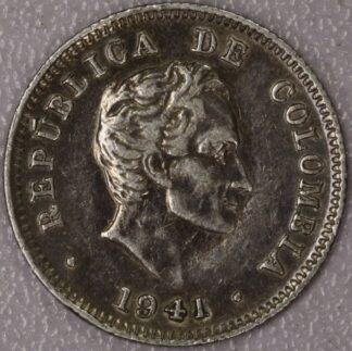 Auction - 1941 10 Centavos Columbia * .900 Silver