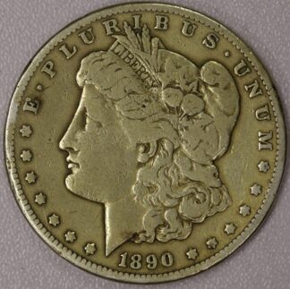 1890 CC Morgan Dollar Fine Cleaned