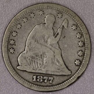 1877-S Seated Liberty Quarter Very Good