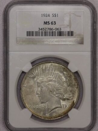 1924 Peace Dollar MS63