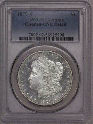 Auction - 1879 S Morgan Dollar UNC Cleaced PCGS