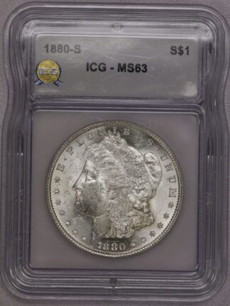 Auction-1880-S Morgan Dollar ICG MS63