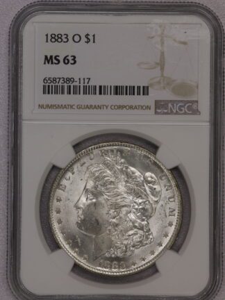 1883-O Morgan Dollar NGC MS63