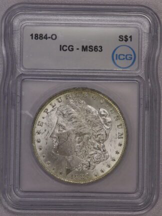 Auction-1884-O Morgan Dollar ICG MS63