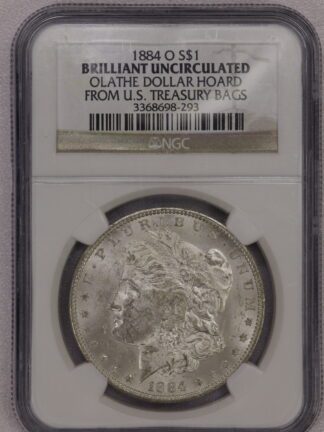 1884-O Morgan Dollar NGC Olathe Dollar Hoard BU