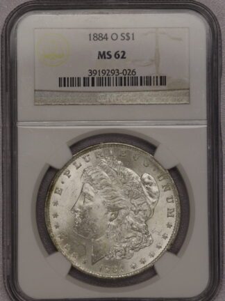 1884-O Morgan Dollar NGC MS62