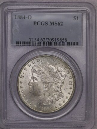 1884-O Morgan Dollar PCGS MS62