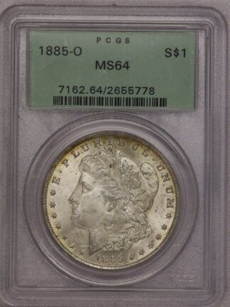 1885-O Morgan Dollar PCGS MS64 OGH