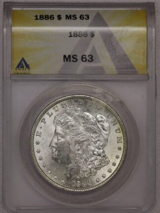 1886 Morgan Dollar ANACS MS63