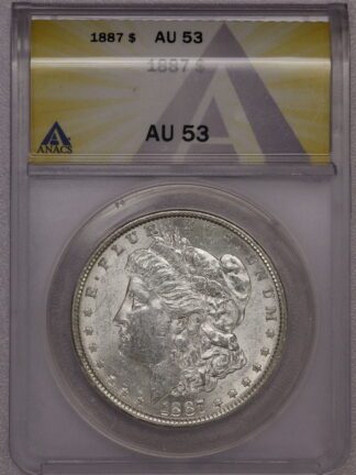 1887 Morgan Dollar ANACS AU53