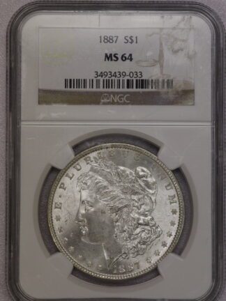 1887 Morgan Dollar NGC MS64