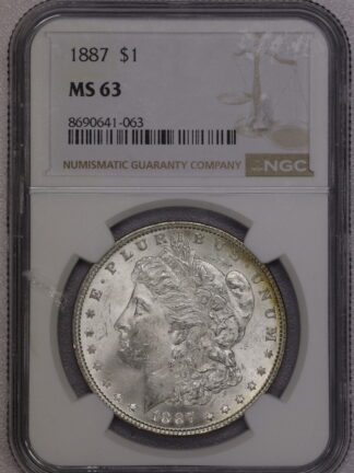 1887 Morgan Dollar NGC MS63
