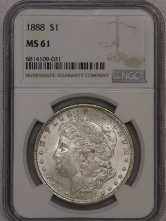 1888 Morgan Dollar NGC MS61