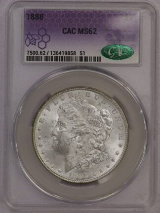 1888 Morgan Dollar CAC MS62