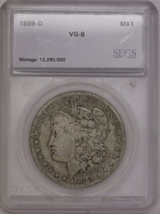 Auction-1899-O Morgan Dollar SEGS VG8