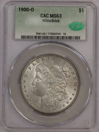 1900-O Morgan CAC MS63 WitterBrick