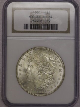 1921 Morgan Dollar NGC MS64
