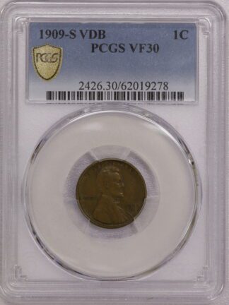 1909-S VDB Lincoln Cent PCGS VF30