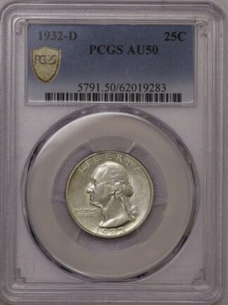 1932-D Washington Quarter PCGS AU50