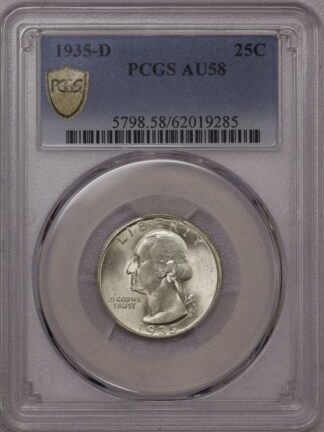 1935-D Washington Quarter PCGS AU58