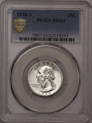 1938-S Washington Quarter PCGS MS65