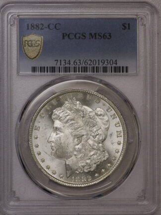 1882-CC Morgan Dollar PCGS MS63