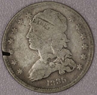 AUCTION-  1835 Capped Bust Quarter Damaged