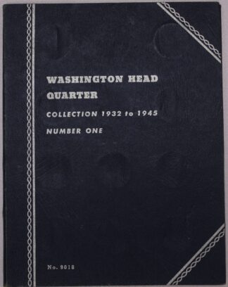 1932-1939 16 Different Washington Quarters Circulated in a Whitman Folder