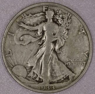 1933-S Walking liberty Half Dollar Fine+