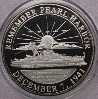 1941-1991 Pearl Harbor 50th Anniversary Silver Round